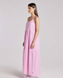 Huffer Harper Resort Dress - Pink/White