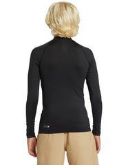 Quiksilver Everyday 8-16 Solid UPF50 Youth LS Rashie - Black