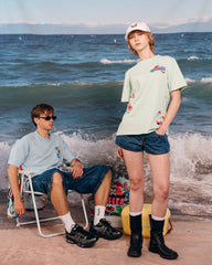 Huffer Block Tee 220/Sauced - Y2K Blue