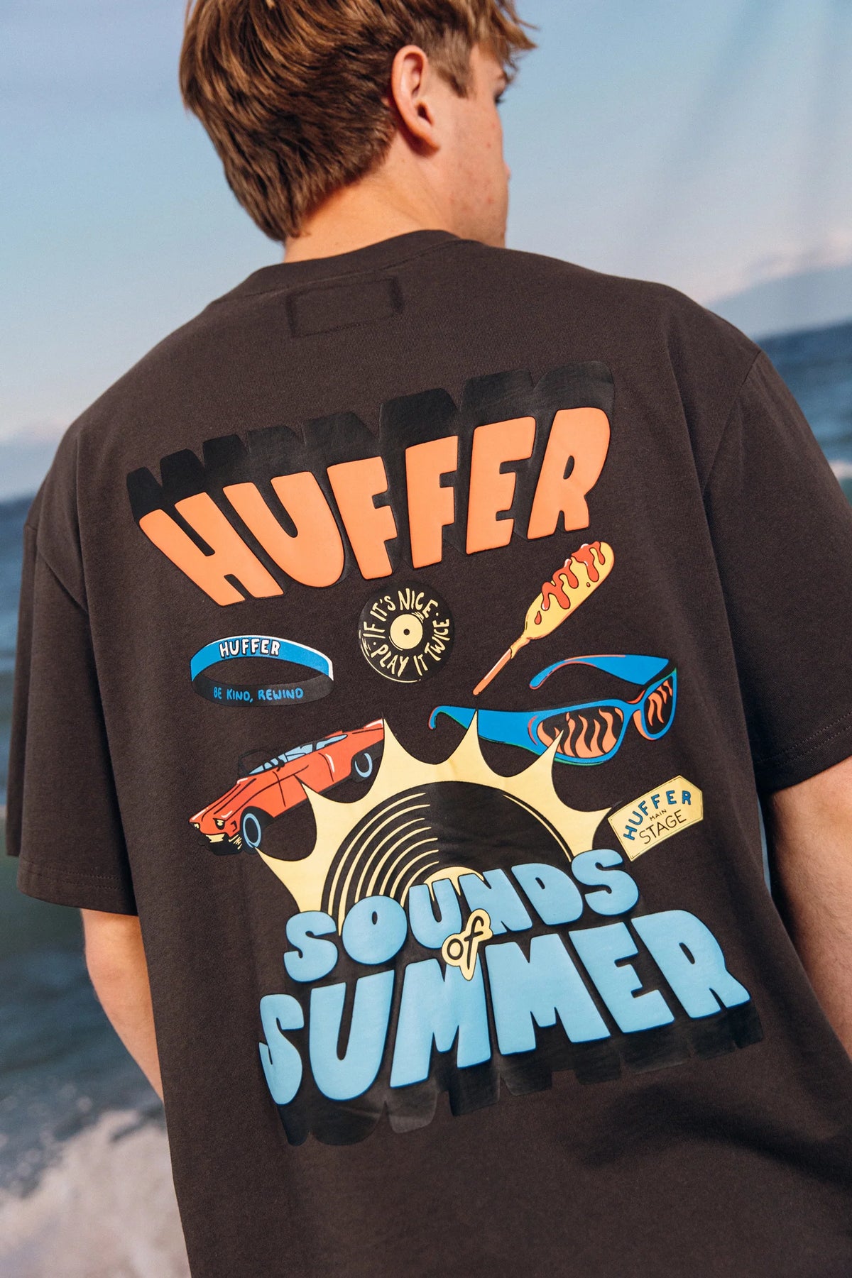 Huffer SUP Tee 190/Huffer Sounds - Charcoal