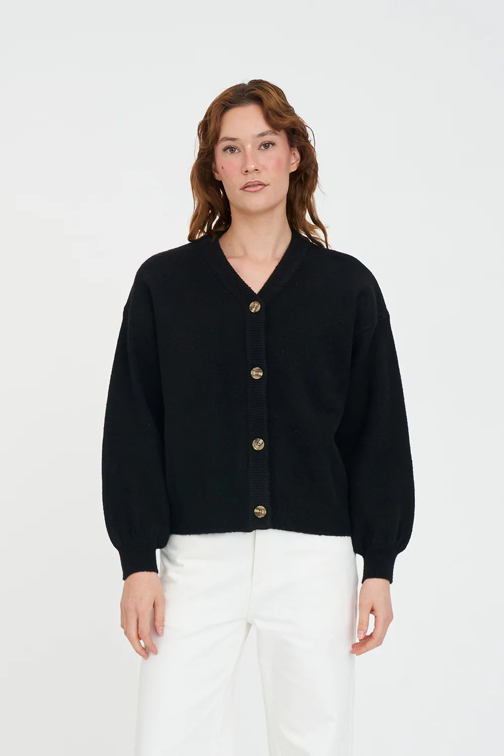 Huffer Kendall Cardigan - Black