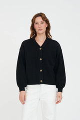 Huffer Kendall Cardigan - Black