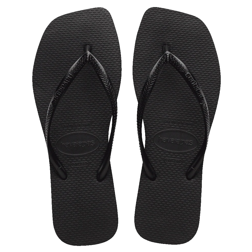 Havaianas Slim Square Solid Jandal - Black