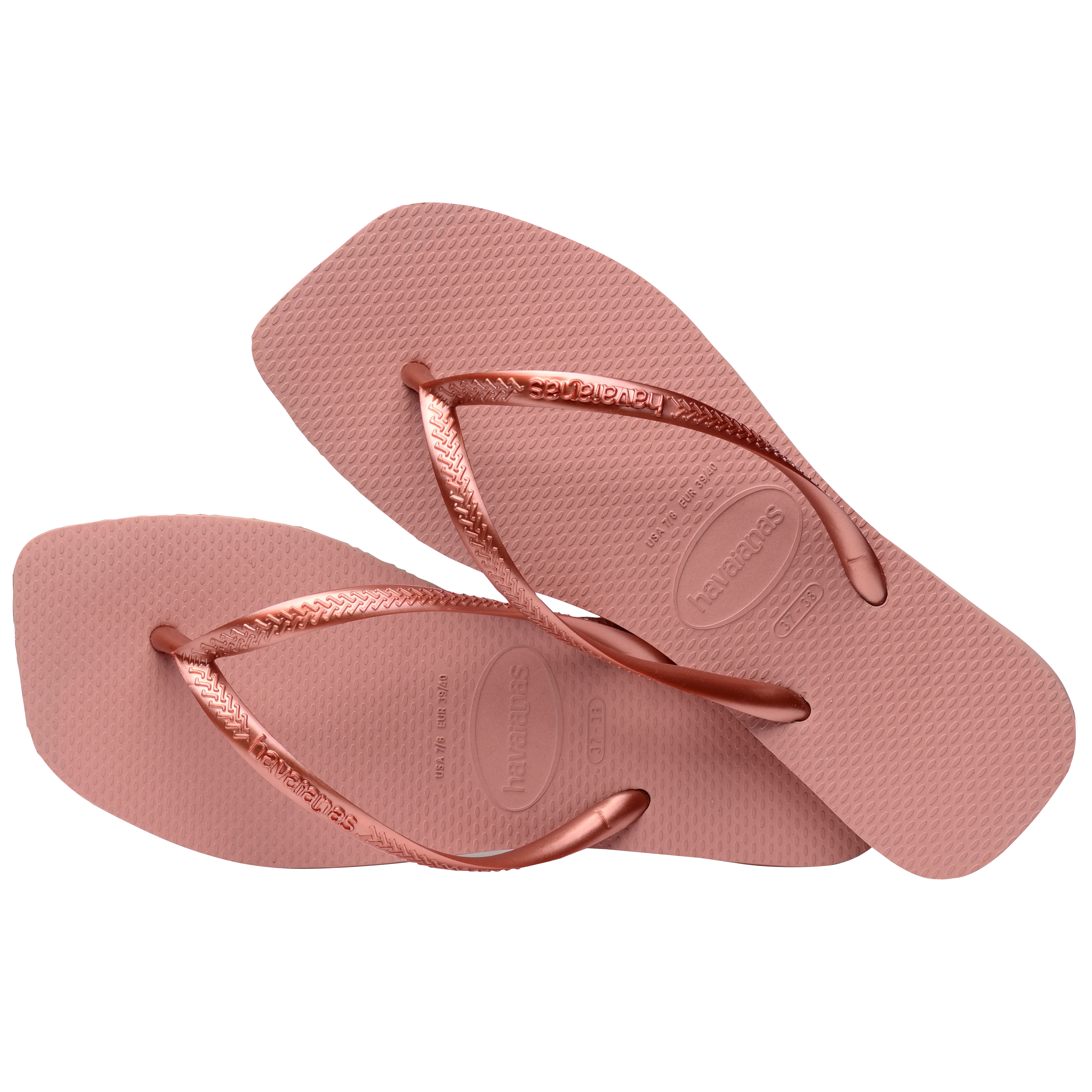 Havaianas Slim Square Logo Pop-Up - Crocus Rose