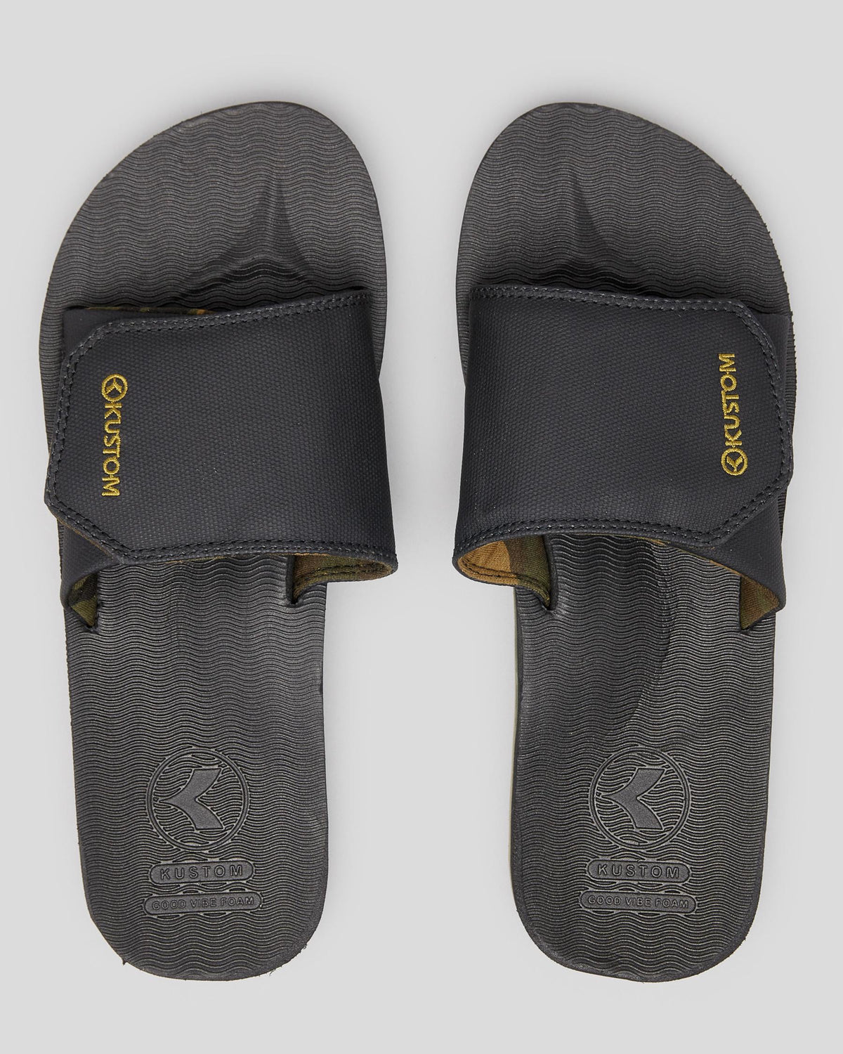 Kustom Burleigh Slides - Black Camo 2