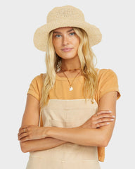 Billabong Daylight Packable Bucket Straw Sunhat - Natural