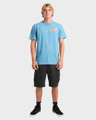 Quiksilver Ground Swells SS Tee - Airforce Blue