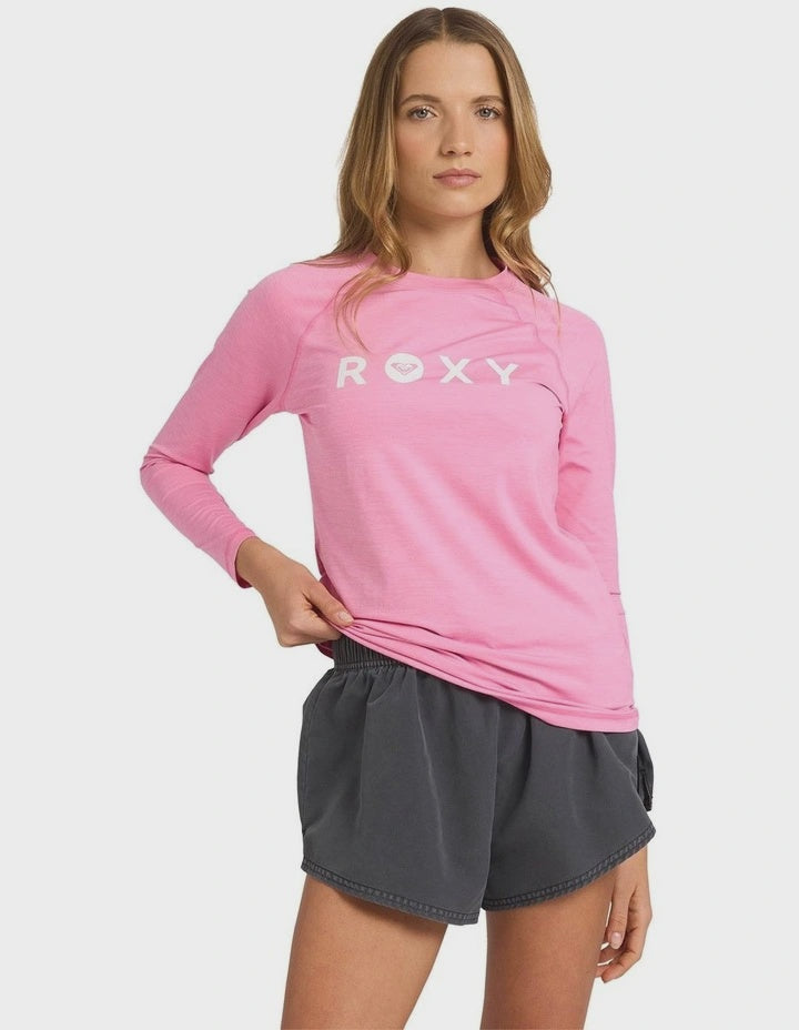 Roxy Essentials LS Rashie - Pink Cosmos