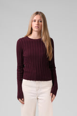 RPM Wide Knit LS - Plum