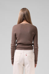 RPM Knitted LS Top - Taupe