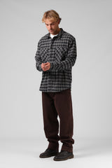 RPM Plaid LS Shirt - Navy/Cream