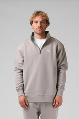 RPM Track 1/4 Zip Sweater - Pewter