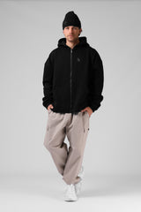 RPM Laxed Zip Thru Hood - Black