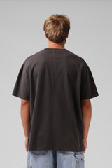 RPM Mens Sanded Oversized Tee - Charcoal