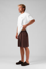 RPM Mens Linen Short - Chocolate