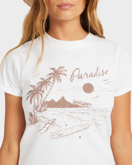 Roxy Aloha Mini Tee - White