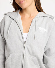 Roxy Dreamy Days Zip Hood - Grey Marle