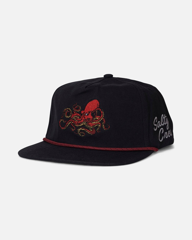 Salty Crew Coastal Snapback Cap - Black