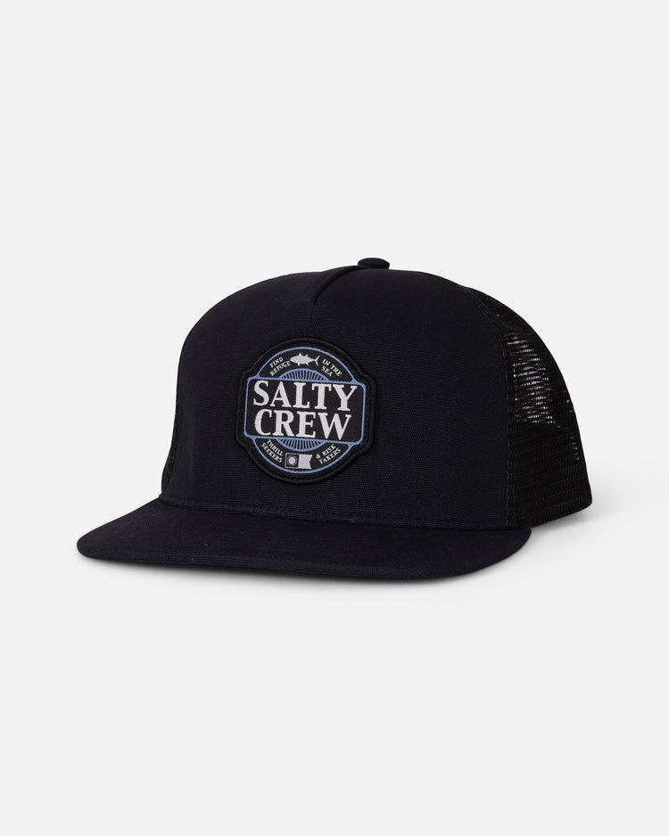Salty Crew Split Fill Trucker - Black