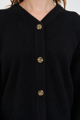 Huffer Kendall Cardigan - Black