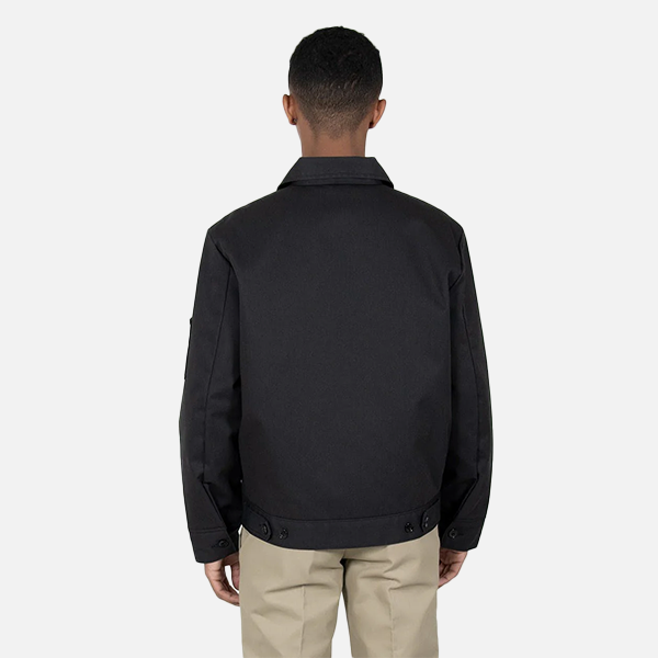 Dickies Lined Eisenhower Zip Thru Garage Jacket with Welt Pockets