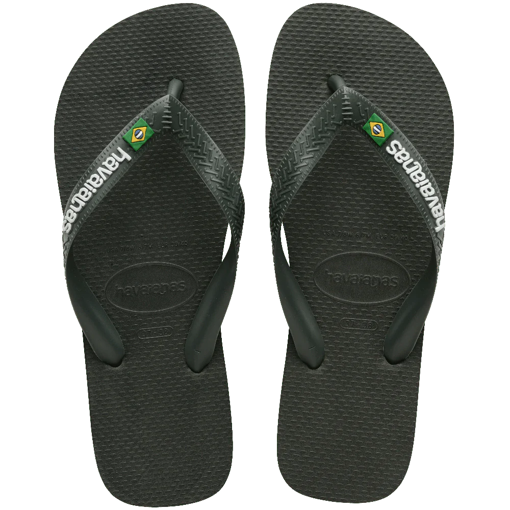 Havaianas Brazil Logo FC - Green Olive