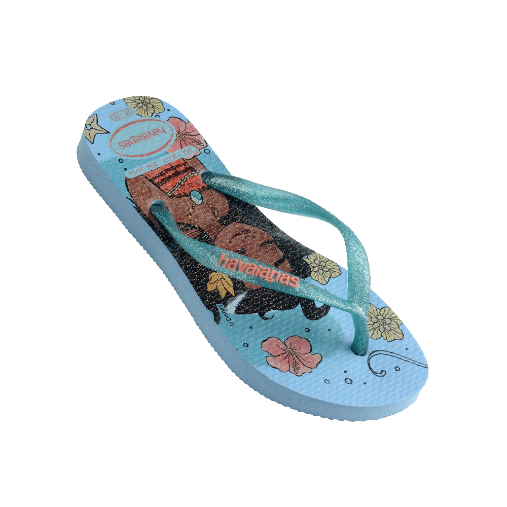 Havaianas Kids Slim Princess - Moana - Blue/Blue