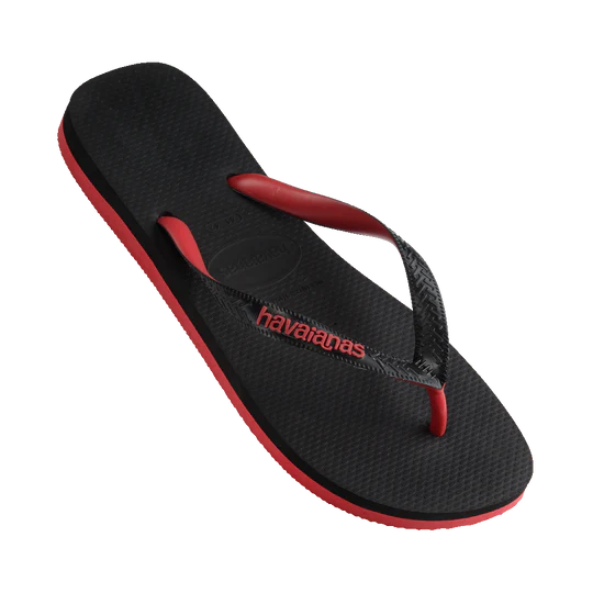 Havaianas Top Rubber - Black/Red Ruby