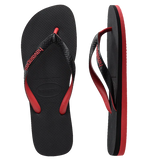 Havaianas Top Rubber - Black/Red Ruby