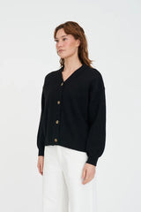 Huffer Kendall Cardigan - Black