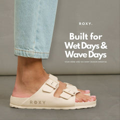 Roxy Womens Kattie Slides - Cream