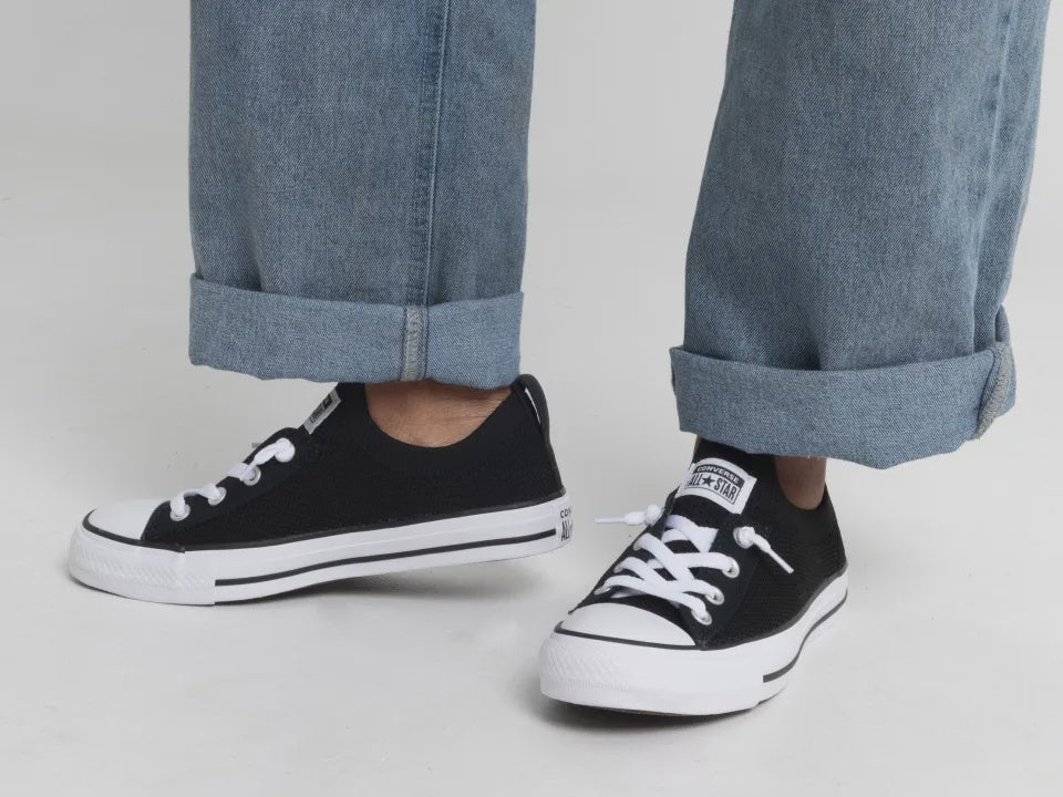 Converse CT Shoreline Knit Slip Womens Shoe - Black/White/Black