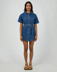 All About Eve Sunny Denim Dress - Heritage Blue
