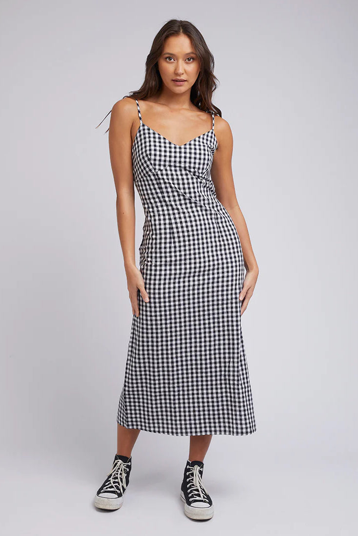 Silent Theory Alba Slip Dress - Black