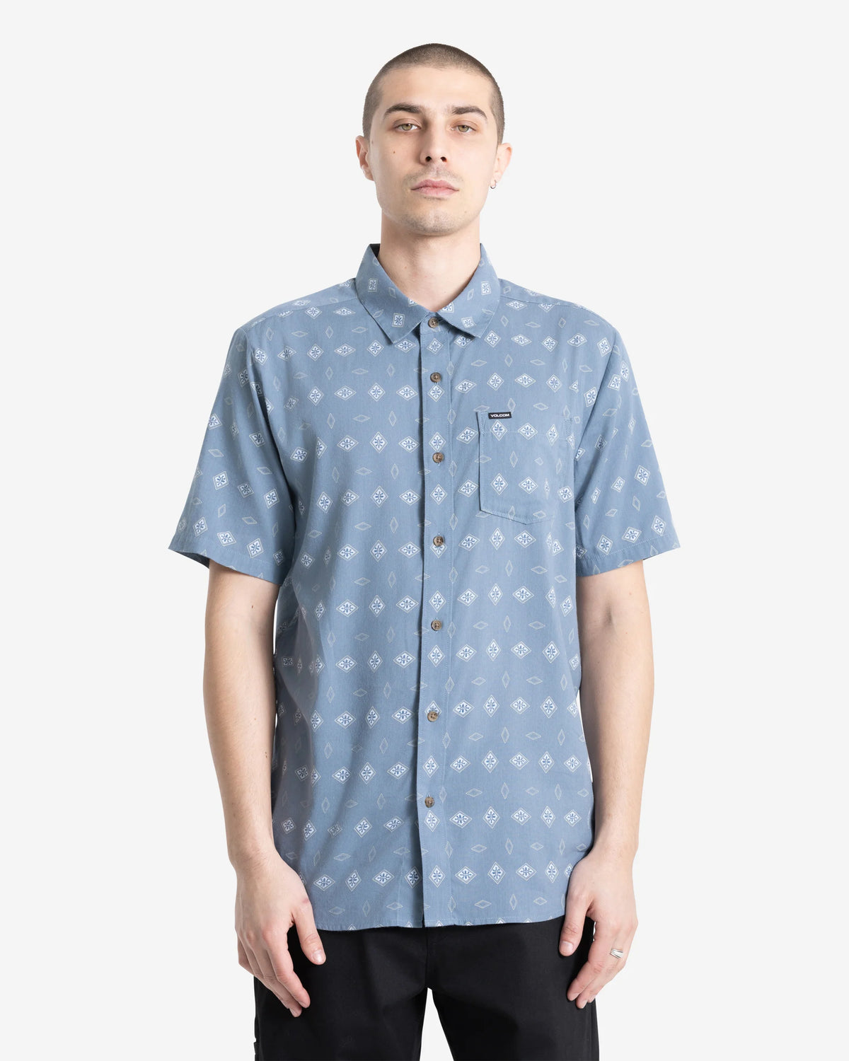 Volcom Trusted Short Sleeve Shirt - Blue Wash