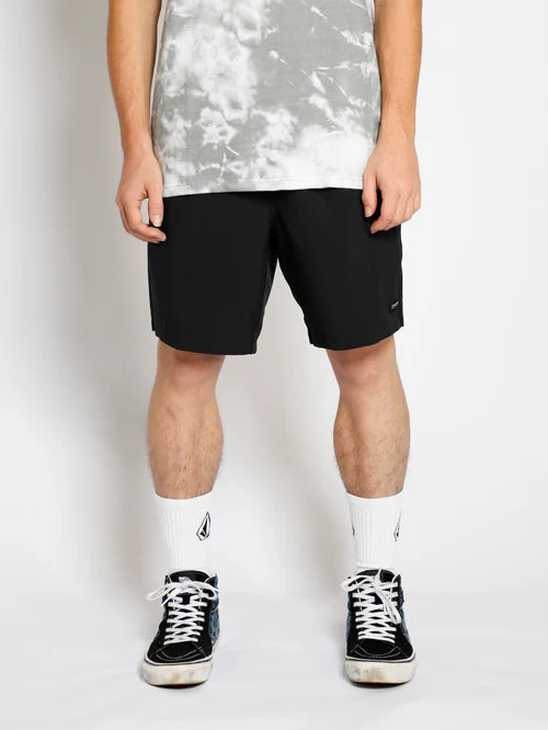 Volcom Stones Hybrid Elasticated Waist Short 18" - Black