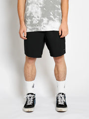 Volcom Stones Hybrid Elasticated Waist Short 18" - Black