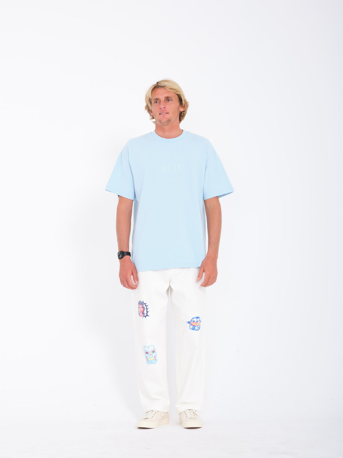 Volcom Ripple Stone Loose SS Tee - Misty Blue
