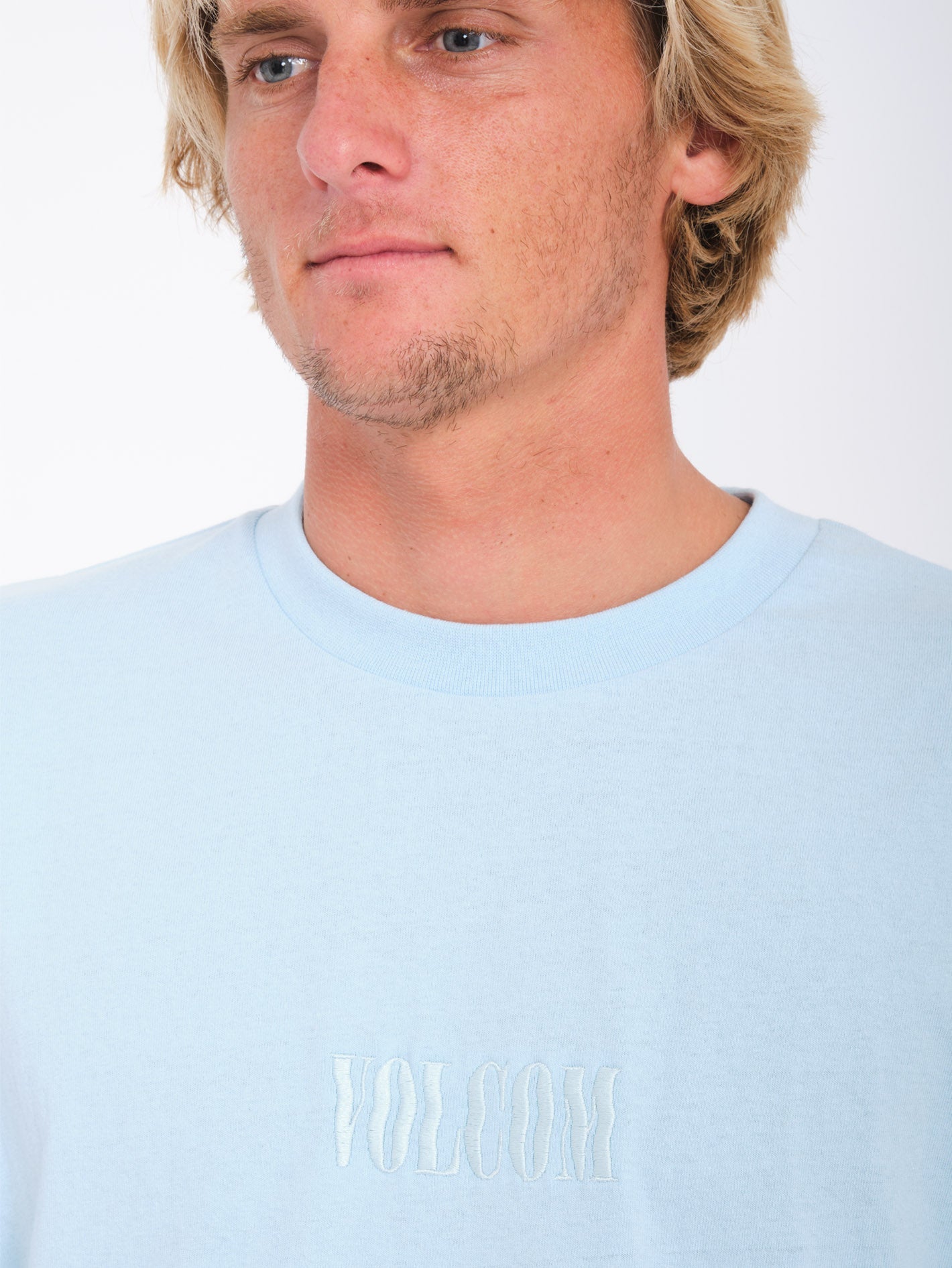 Volcom Ripple Stone Loose SS Tee - Misty Blue