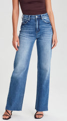 Junkfood Alanis Wide Leg Jean - Denim Blue