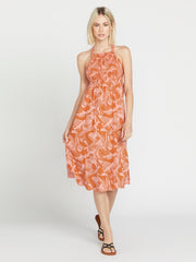 Volcom Off Topic Dress - Burnt Sienna