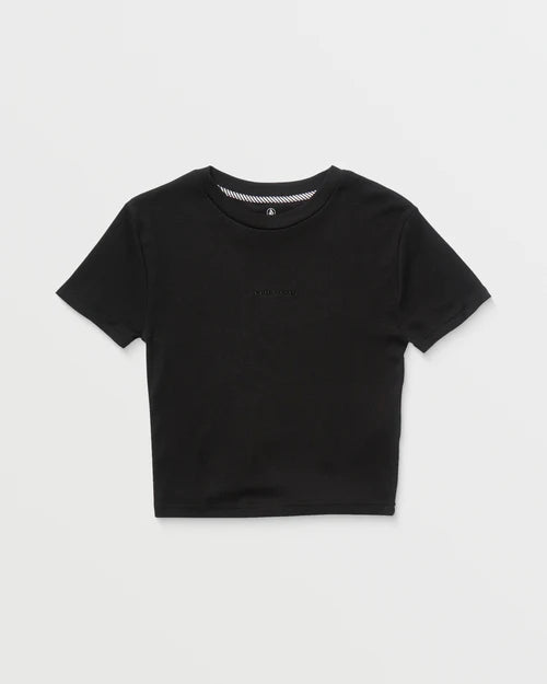 Volcom Volcomstone Tight Crop Tee - Black