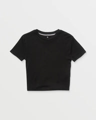 Volcom Volcomstone Tight Crop Tee - Black
