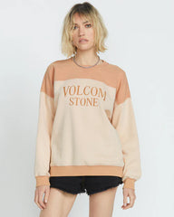 Volcom Stone Blocked Crew - Champagne Gold