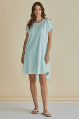 Betty Basics Maxine T-Shirt Dress - Green Stripe