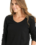 Betty Basics Bonnie Long Sleeve Top - Black