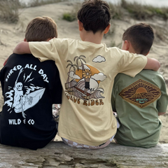 Wild & Co Retro Sun Tee - Green