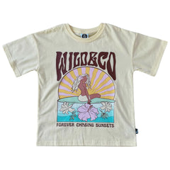 Wild & Co Forever Chasing sunsets Tee - Lemon