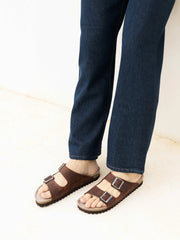 Genuins Hawaii Oiled Leather Sandal - Brown