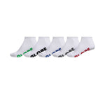 Globe Youth Stealth Ankle Socks 5 Pack - White Size 2-8